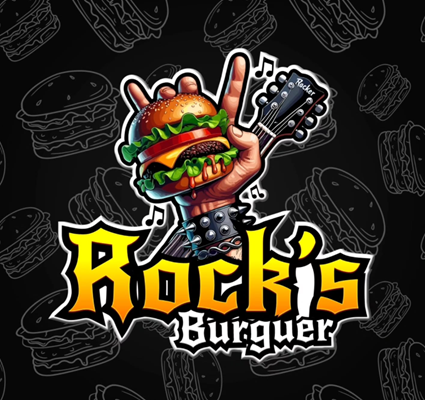 Logo restaurante rocksburguer