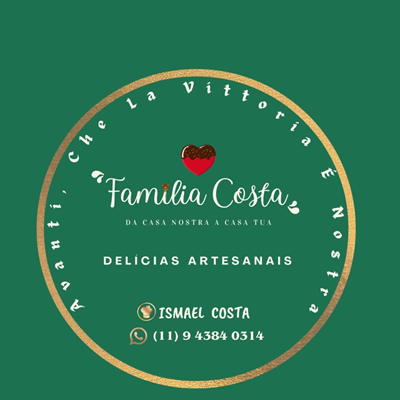 Logo restaurante Família Costa burger artesanal 