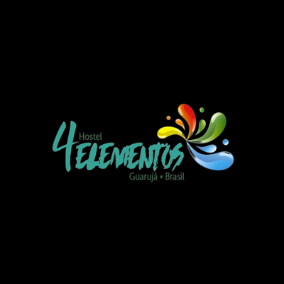 Logo restaurante hamburrgueria 4 Elementos