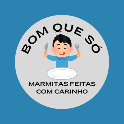 Logo restaurante Bom Que Só