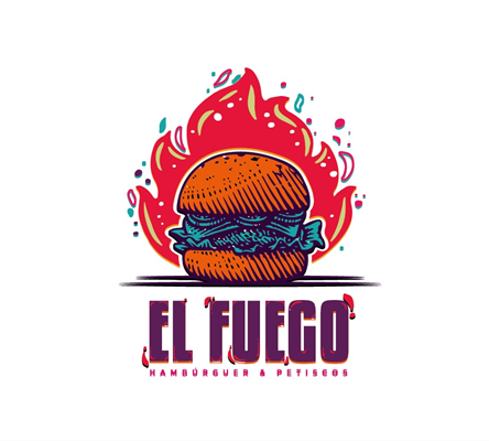 Logo restaurante El Fuego Hamburgueria - Horizonte