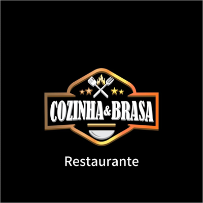Logo restaurante restaurante cozinha e brasa