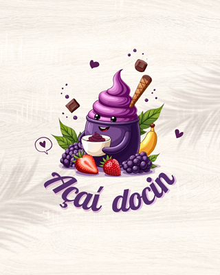 Logo restaurante Açaí docin