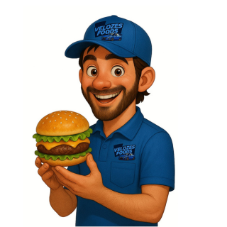 Logo restaurante Velozes Foods Hamburgueria