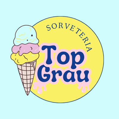 Logo restaurante Sorveteria Top Grau