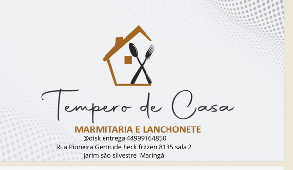 Logo restaurante Tempero de Casa marmitaria e lanchonete