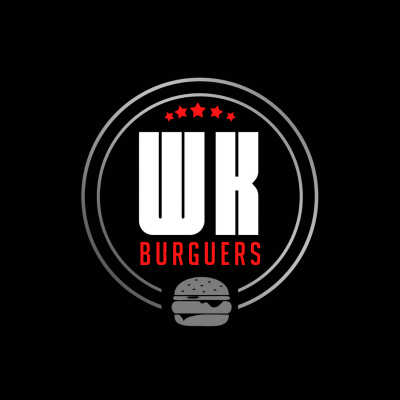 Logo restaurante cupom WK BURGUER'S