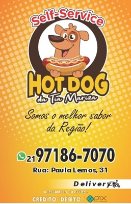 Logo restaurante Hot dog da tia Mariza