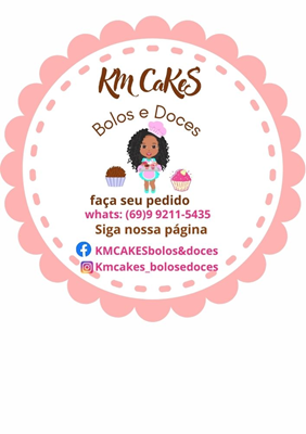 Logo restaurante Km Cakes Bolos e Doces