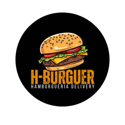 Logo restaurante h-burguer