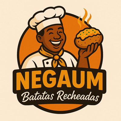 Logo restaurante negaum batata rechedas