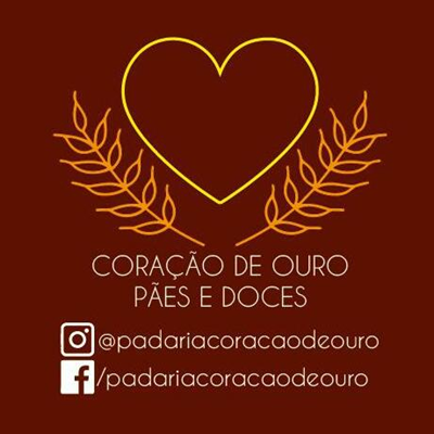 Logo restaurante PAES E DOCES CORAÇÃO DE OURO LTDA