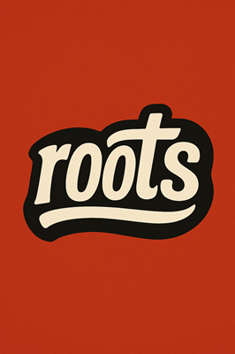 Logo restaurante roots comedoria