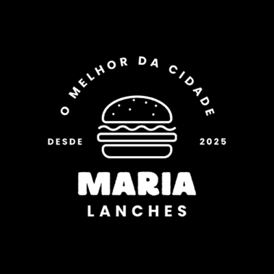 Logo restaurante maria lanches