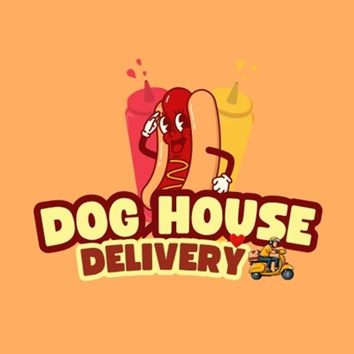 Logo restaurante dog house delivery