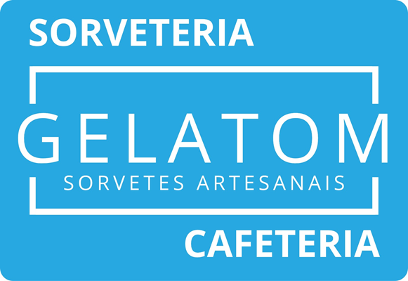 Logo restaurante Gelatom Sorveteria e Cafeteria