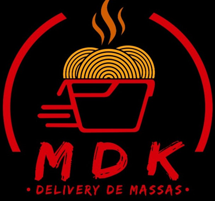 Logo restaurante MDK deliivery de massas