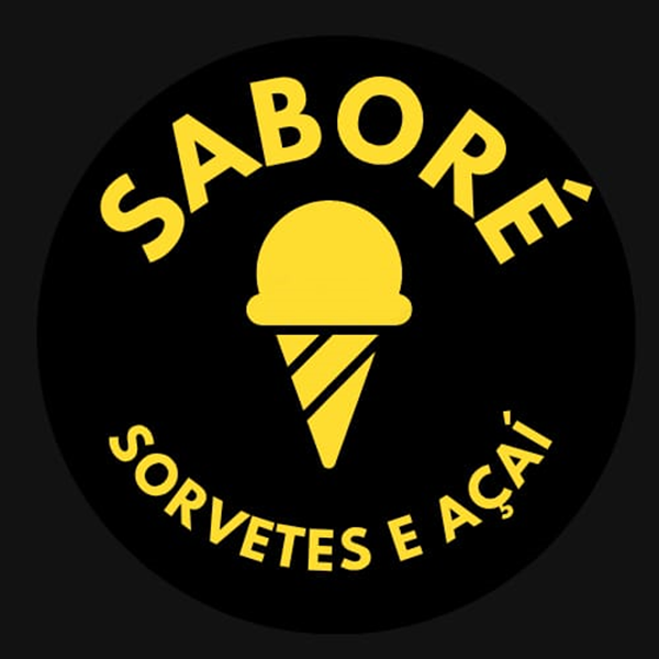 Logo restaurante Saboré sorvetes e açaí
