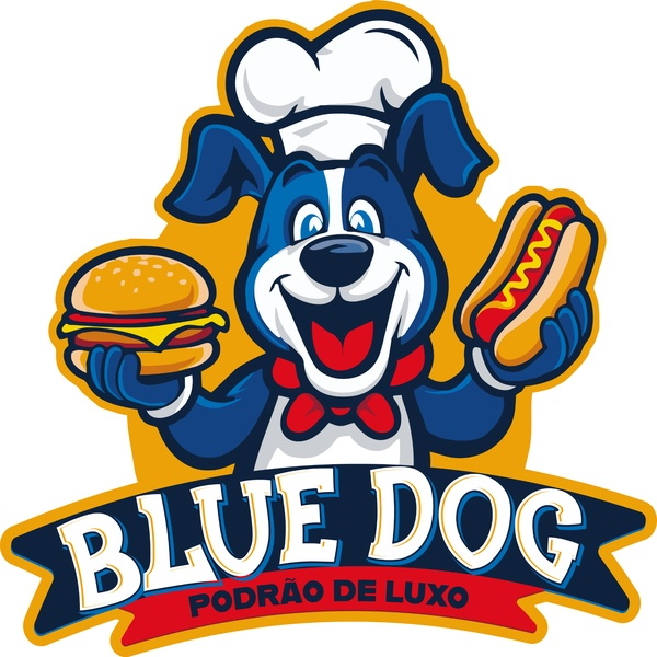 Logo restaurante Blue Dog Hotdog e Lanches