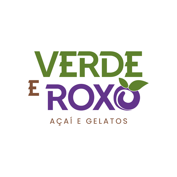Logo restaurante Verde & Roxo - Açaí e Gelatos