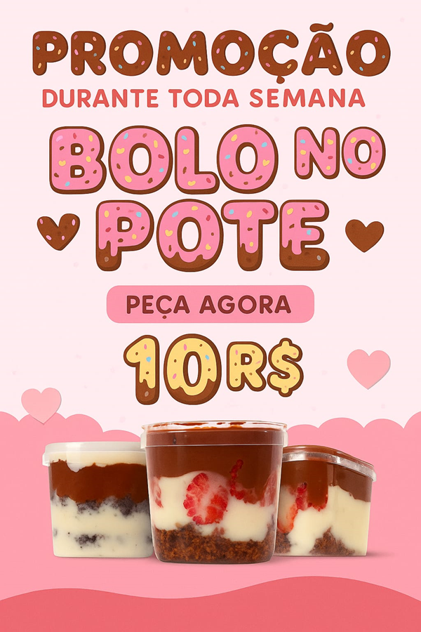 Logo restaurante doce no pote