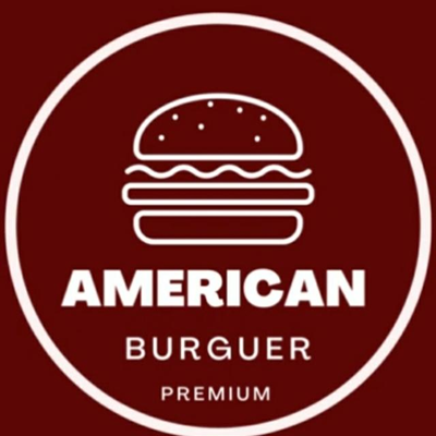 Logo restaurante cardapio american burguer