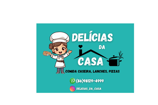 Logo restaurante delicias da casa 