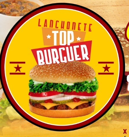 Logo restaurante top burguer