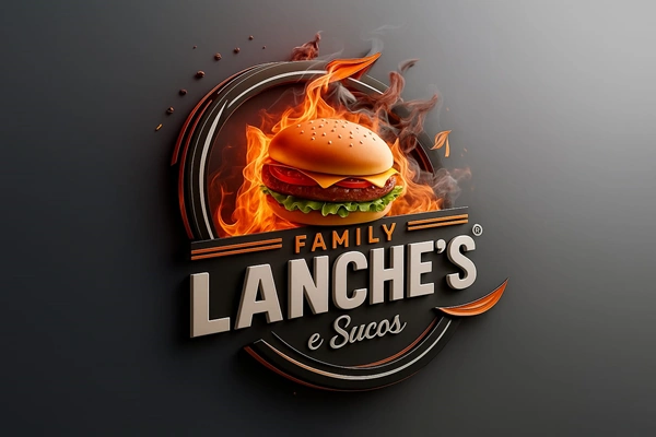 Logo restaurante familly lanche's e sucos