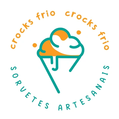 Logo restaurante Crocks Frio Sorvetes Artesanais