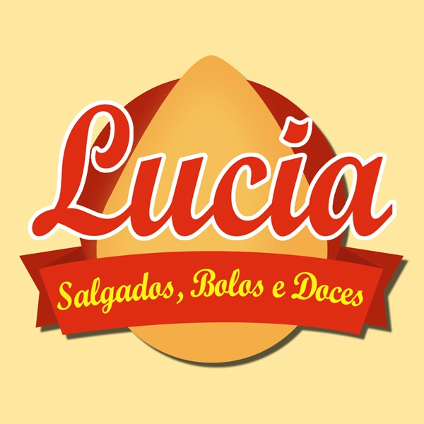 Logo restaurante Lucia Salgados e doces