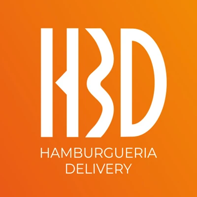 Logo restaurante HBD Hambúrguer é Bom Demais
