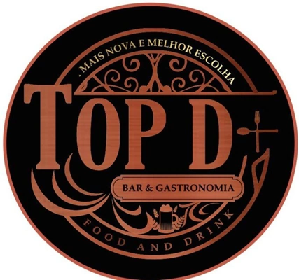 Logo restaurante Top D+   Bar e Gastronomia