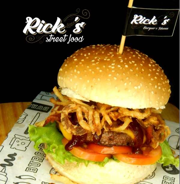 Logo restaurante Rick's Hamburgueria Artesanal