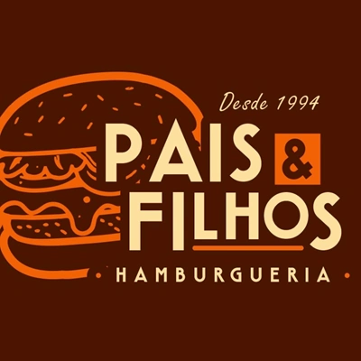 Logo restaurante Pais e Filhos Hamburgueria