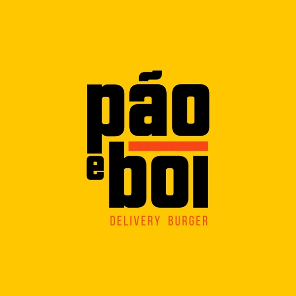 Logo restaurante PÃO E BOI