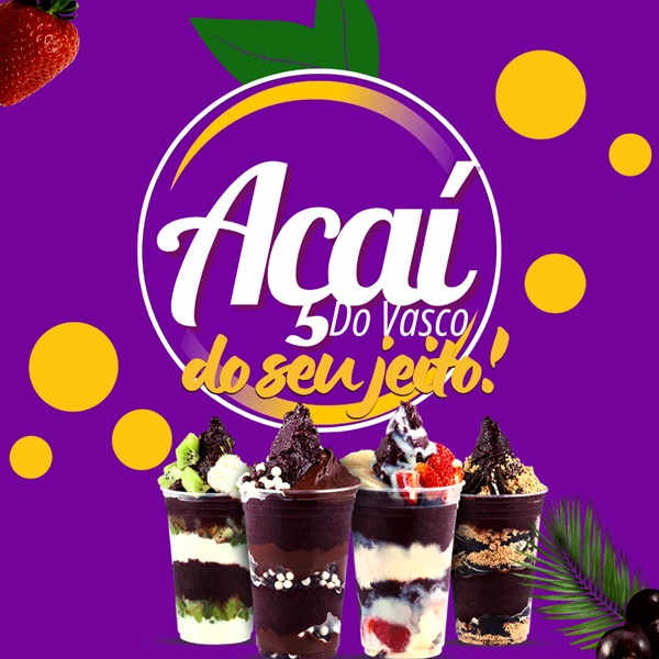 Logo restaurante acai do vasco