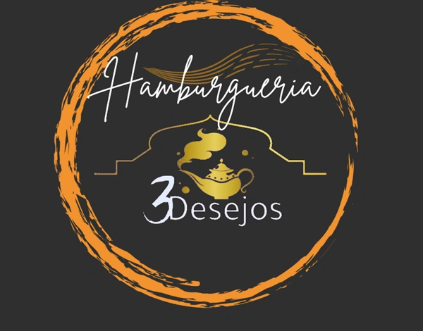 Logo restaurante Hamburgueria 3 desejos